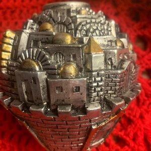 3 H Karshi Shabbat candle holders 925 silver electrofom plated hand made